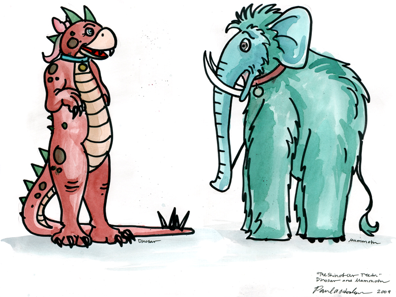 Dinosaur and Mammoth